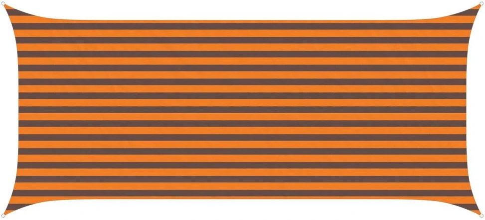 Saulės burė Oranžinė ir ruda 4,5 x 2 m