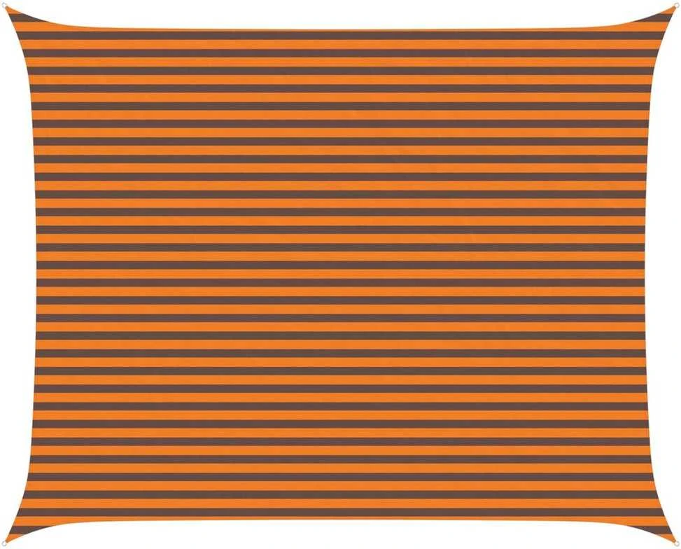 Saulės burė Oranžinė ir ruda 4 x 5 m 100% poliesteris Oksfordas