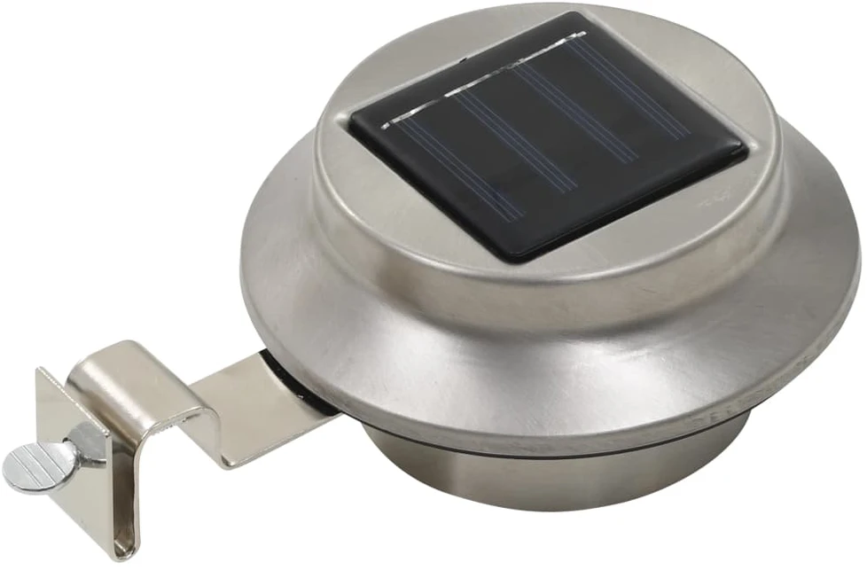 Saulės energija įkraunami lauko LED šviestuvai, 6vnt., 12cm