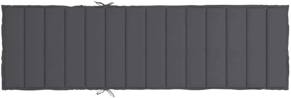 Saulės gulto čiužinukas, antracito spalvos, 200x60x3cm, audinys