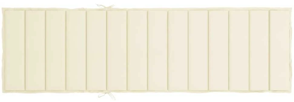 Saulės gulto čiužinukas, kreminės spalvos, 200x70x3cm, audinys