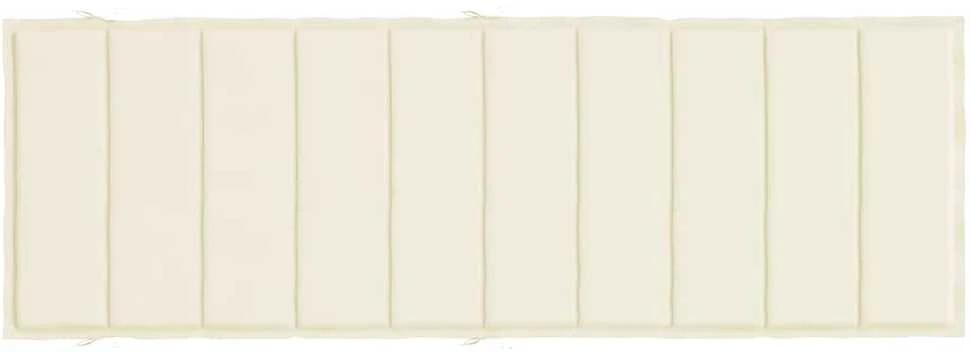 Saulės gulto čiužinukas, kreminės spalvos, 186x58x3cm, audinys