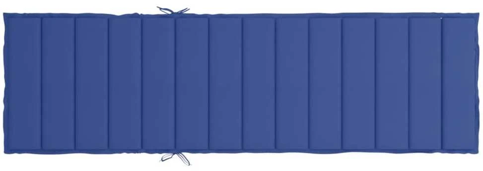 Saulės gulto čiužinukas, mėlynas, 200x60x3cm, audinys