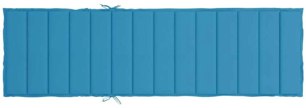 Saulės gulto čiužinukas, mėlynos spalvos, 200x60x3cm, audinys
