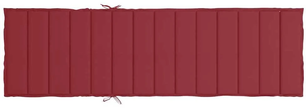 Saulės gulto čiužinukas, raudonojo vyno, 200x60x3cm, audinys