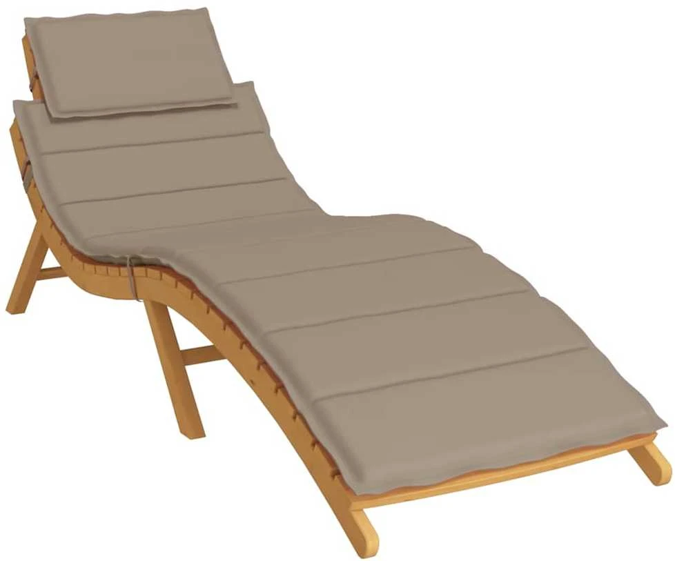 Saulės gulto čiužinukas, taupe spalvos, 186x58x3cm, audinys