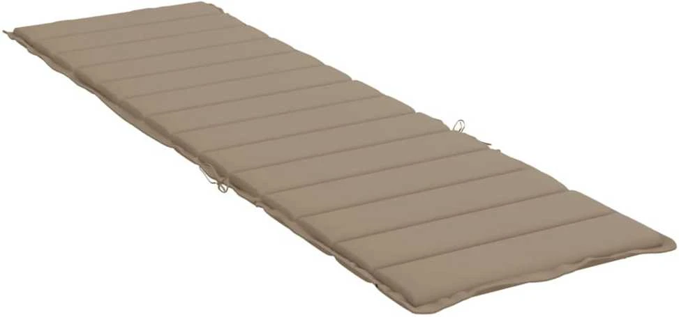 Saulės gulto čiužinukas, taupe spalvos, 200x60x3cm, audinys