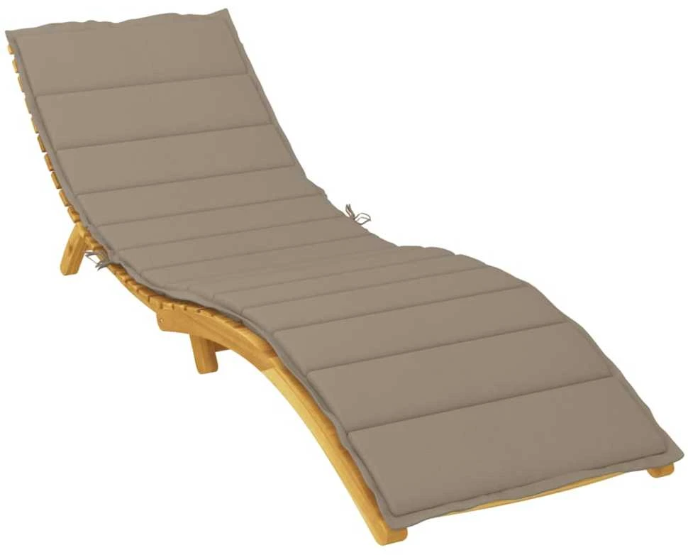 Saulės gulto čiužinukas, taupe spalvos, 200x60x3cm, audinys