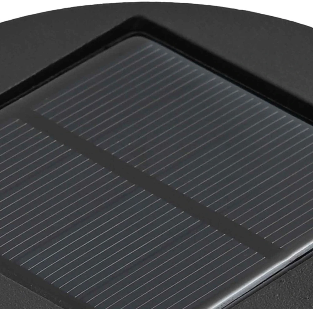 Saulės LED šaligatvio šviesa 2 vnt. Šilta balta 18 x 18 x 80 cm