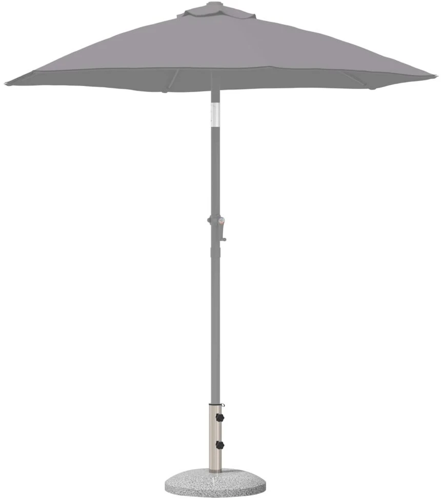 Parasolų pagrindas 40-50 mm stiebui 26.45 kg Pilka