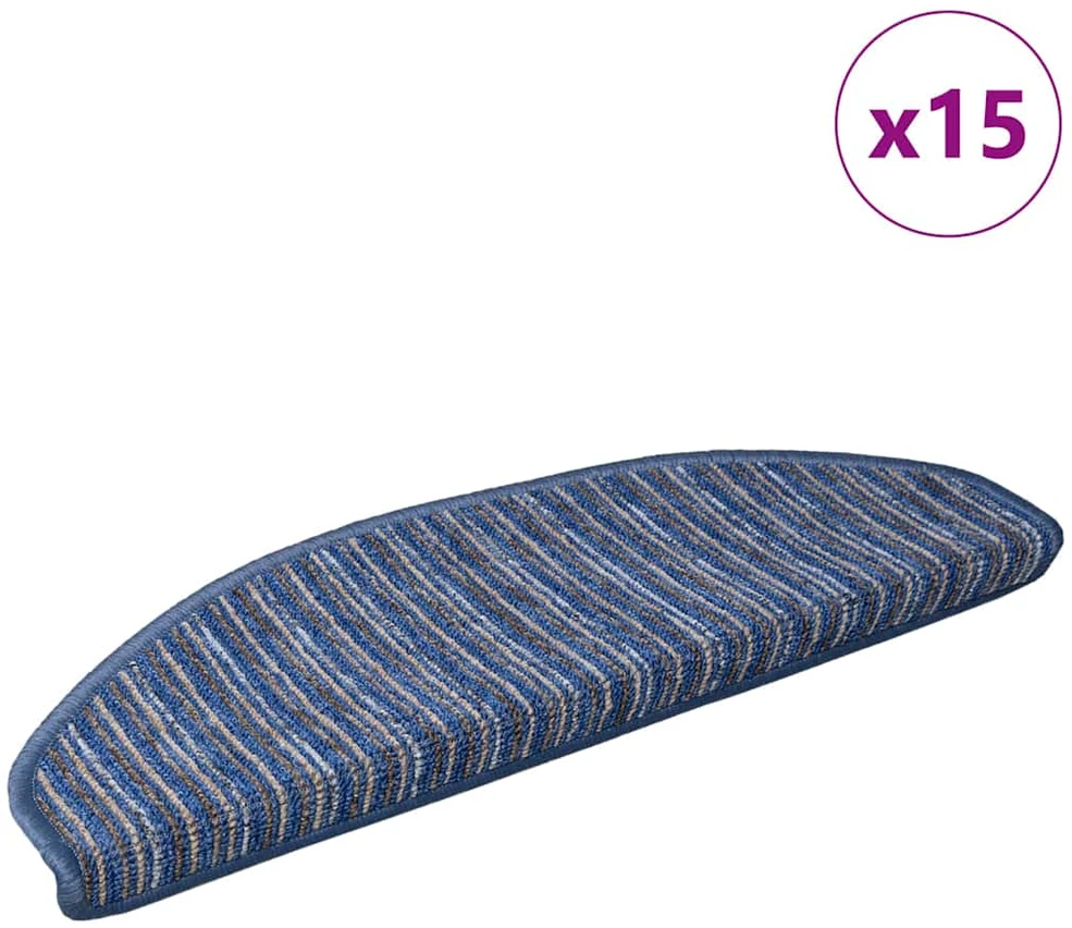 Savaime prilipantys laiptų kilimėliai 15 vnt. 65 x 21 x 4 cm