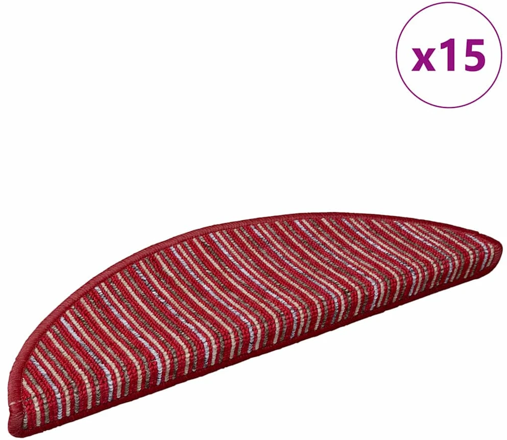 Savaime prilipantys laiptų kilimėliai 15 vnt. 56 x 17 x 3 cm