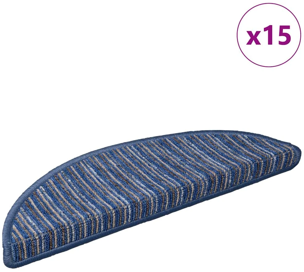 Savaime prilipantys laiptų kilimėliai 15 vnt. 56 x 17 x 3 cm