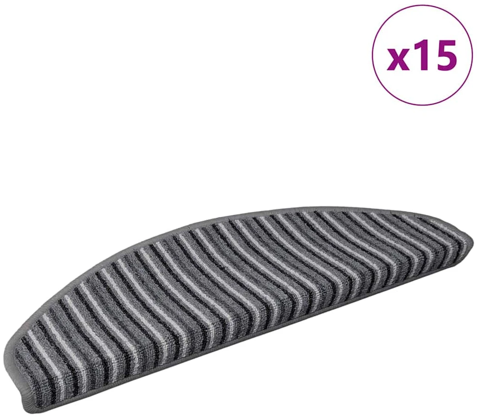 Savaime prilipantys laiptų kilimėliai 15 vnt. 65 x 21 x 4 cm