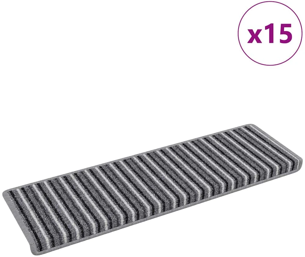 Savaime prilipantys laiptų kilimėliai 15 vnt. 65 x 21 x 4 cm
