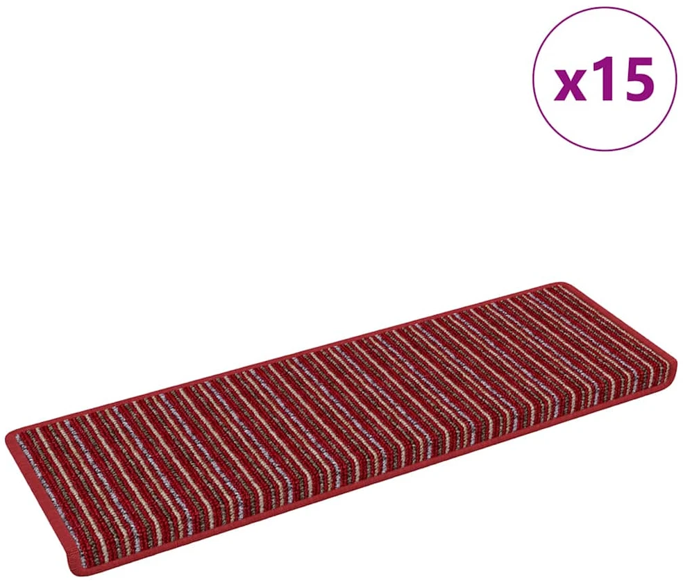 Savaime prilipantys laiptų kilimėliai 15 vnt. 65 x 21 x 4 cm