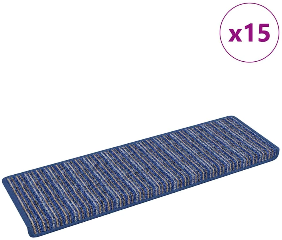Savaime prilipantys laiptų kilimėliai 15 vnt. 65 x 21 x 4 cm