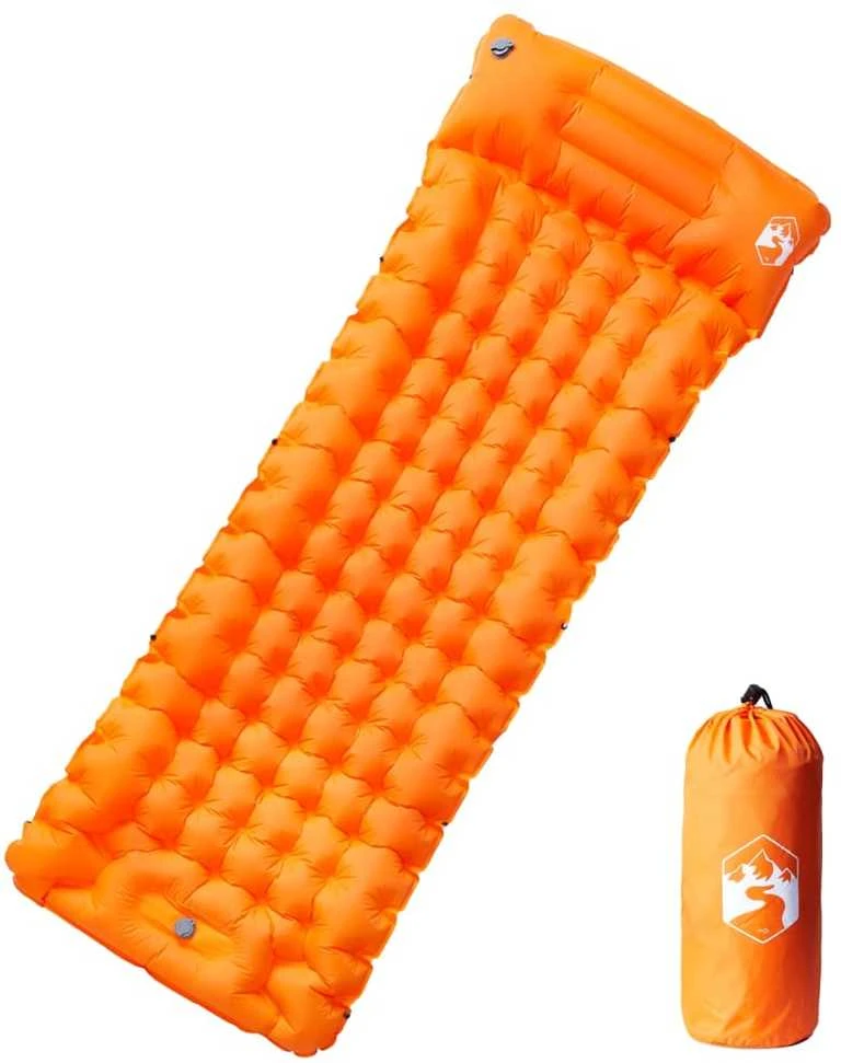 Savaime prisipučiantis stovyklavimo čiužinys, oranžinis