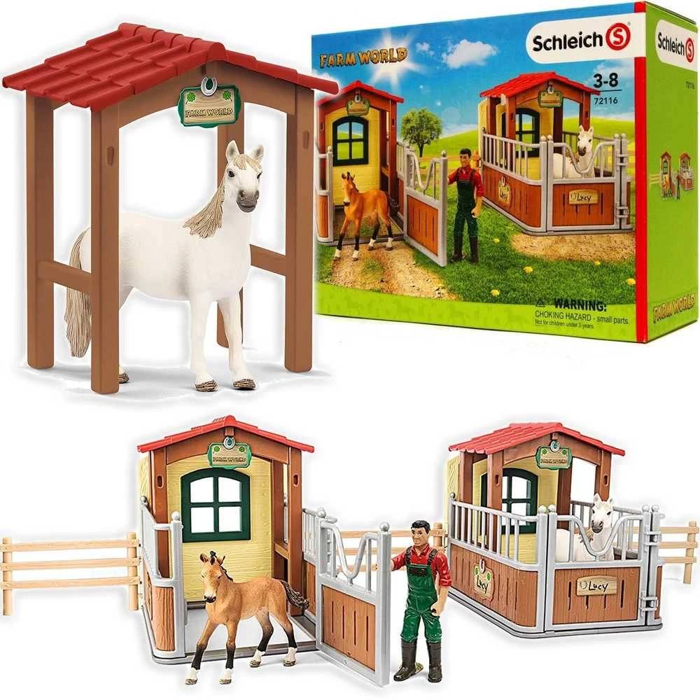 Schleich 72116 Rinkinys Farm World Market Apsilankymas