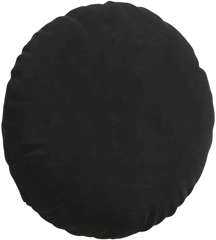 Sėdynių pagalvėlės 2 pcs Juoda Ø 40 x 13 cm Aksomas