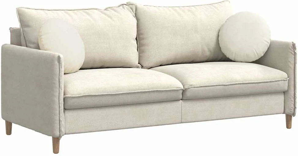 Sėdynių pagalvėlės 2 pcs Kreminė Ø 40 x 13 cm Aksomas