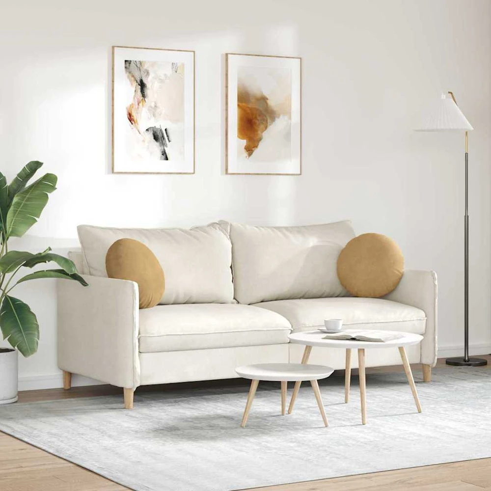 Sėdynių pagalvėlės 2 pcs Ruda Ø 40 x 13 cm Aksomas