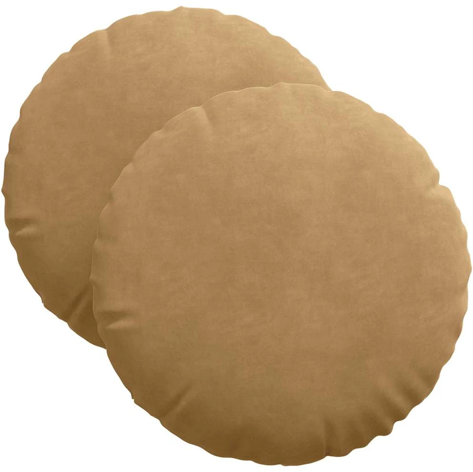Sėdynių pagalvėlės 2 pcs Ruda Ø 40 x 13 cm Aksomas