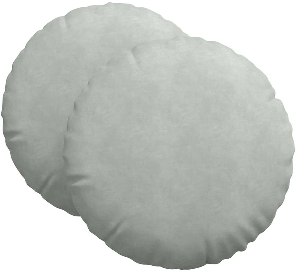 Sėdynių pagalvėlės 2 pcs Šviesiai pilka Ø 40 x 13 cm Aksomas
