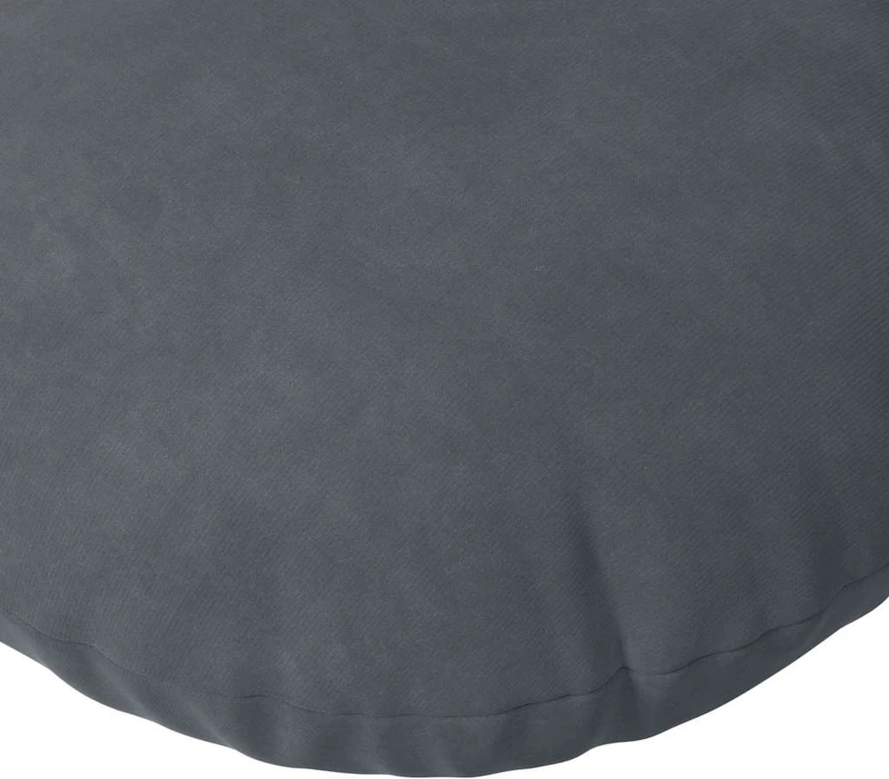 Sėdynių pagalvėlės 2 pcs Tamsiai pilka Ø 40 x 13 cm Aksomas