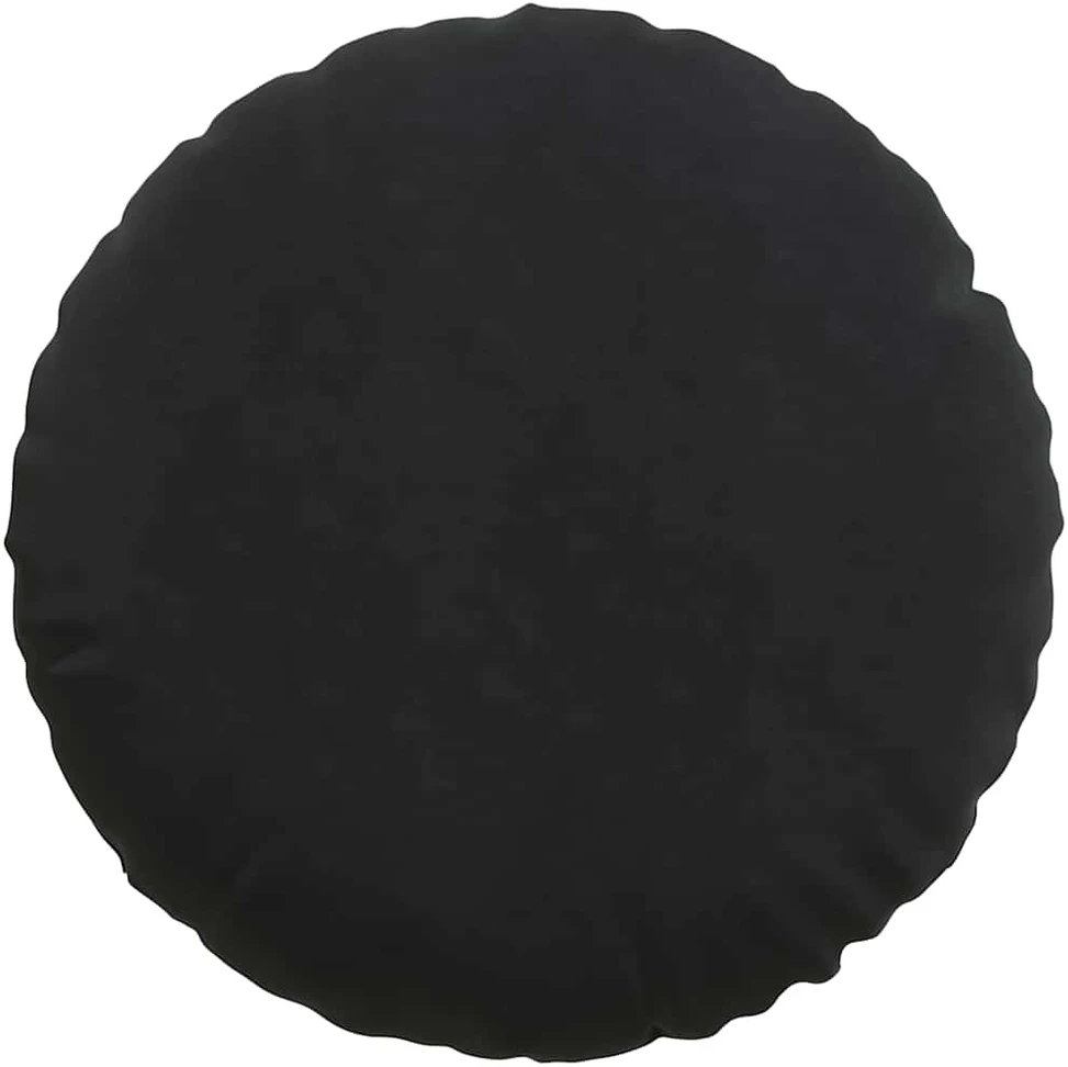 Sėdynių pagalvėlės 2 pcs Juoda Ø 80 x 29 cm Aksomas