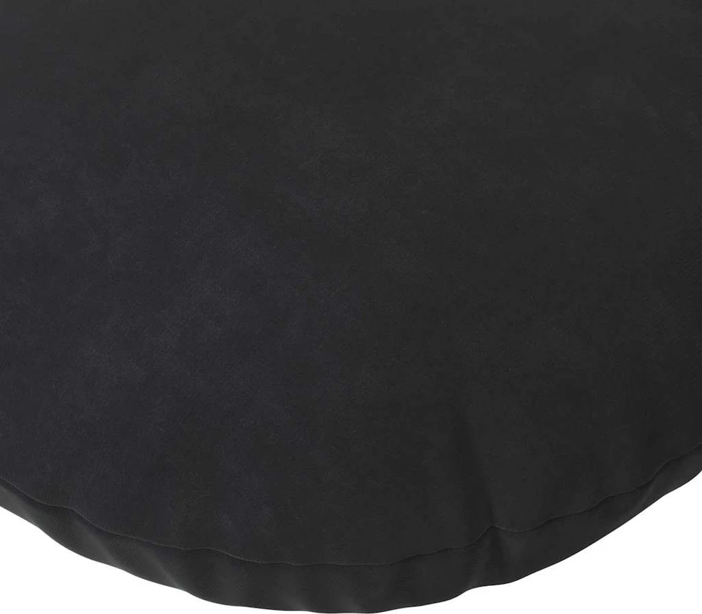 Sėdynių pagalvėlės 2 pcs Juoda Ø 80 x 29 cm Aksomas