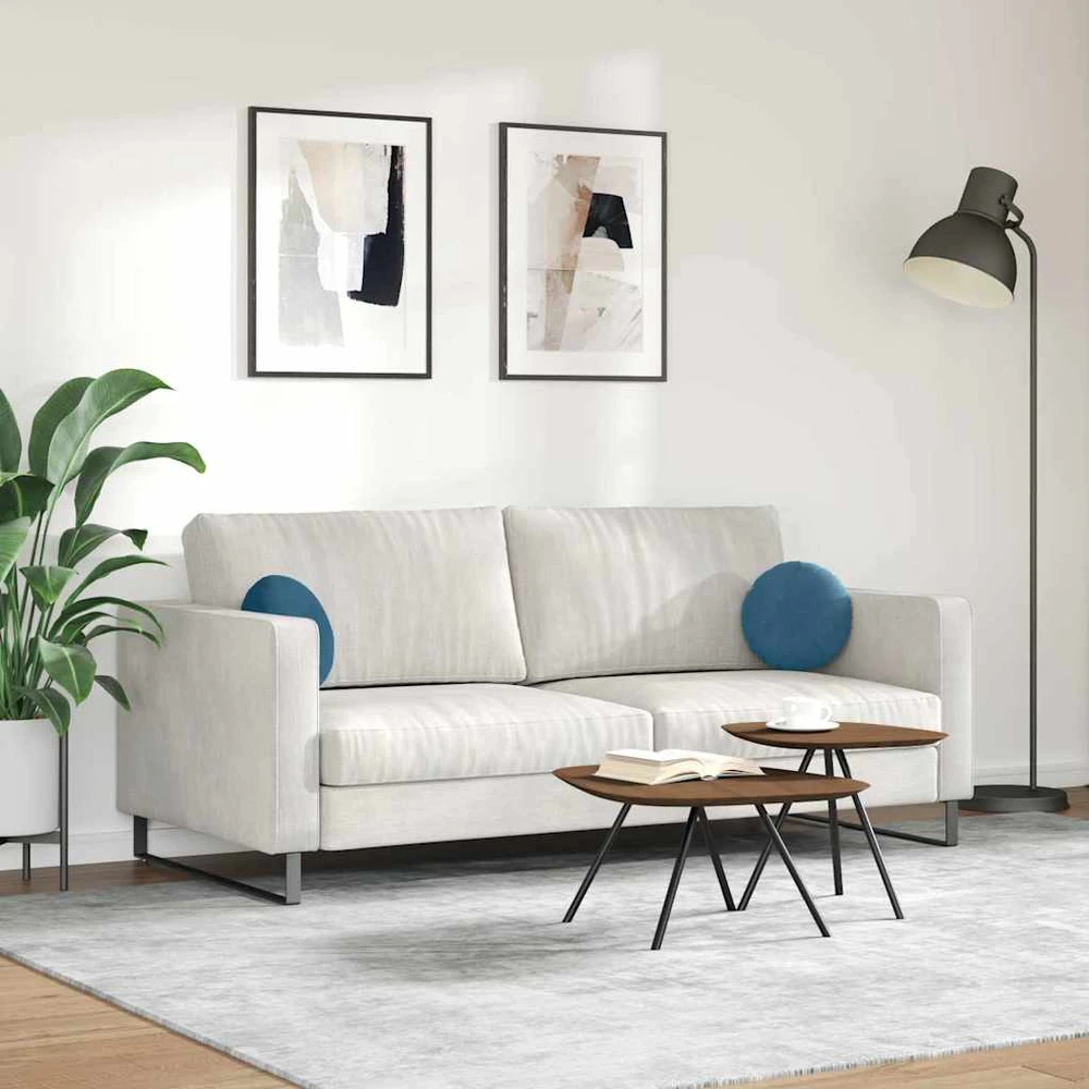 Sėdynių pagalvėlės 2 pcs Mėlyna Ø 40 x 13 cm Aksomas