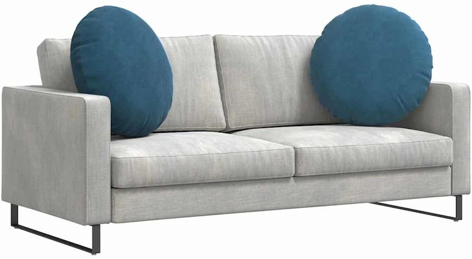 Sėdynių pagalvėlės 2 pcs Mėlyna Ø 80 x 29 cm Aksomas