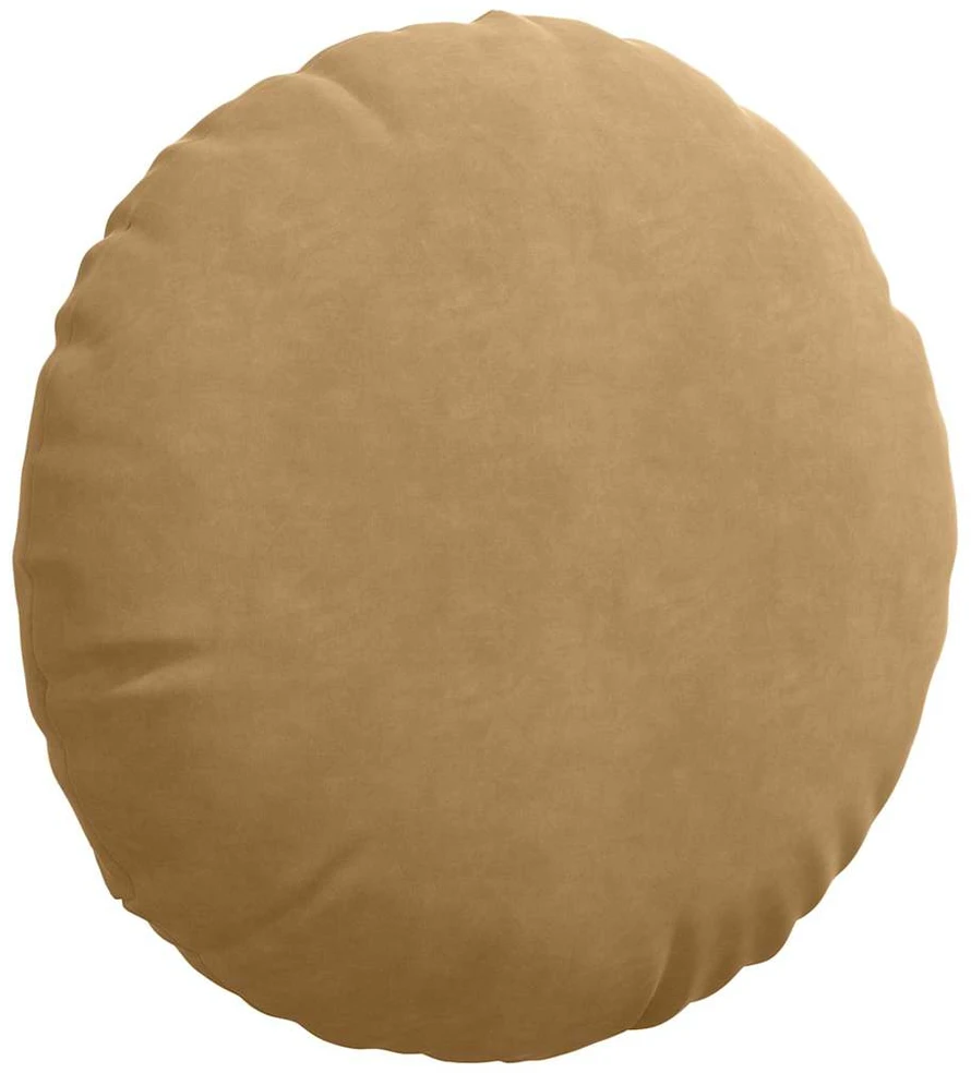 Sėdynių pagalvėlės 2 vnt. Aksomas Ruda Ø50 x 19 cm