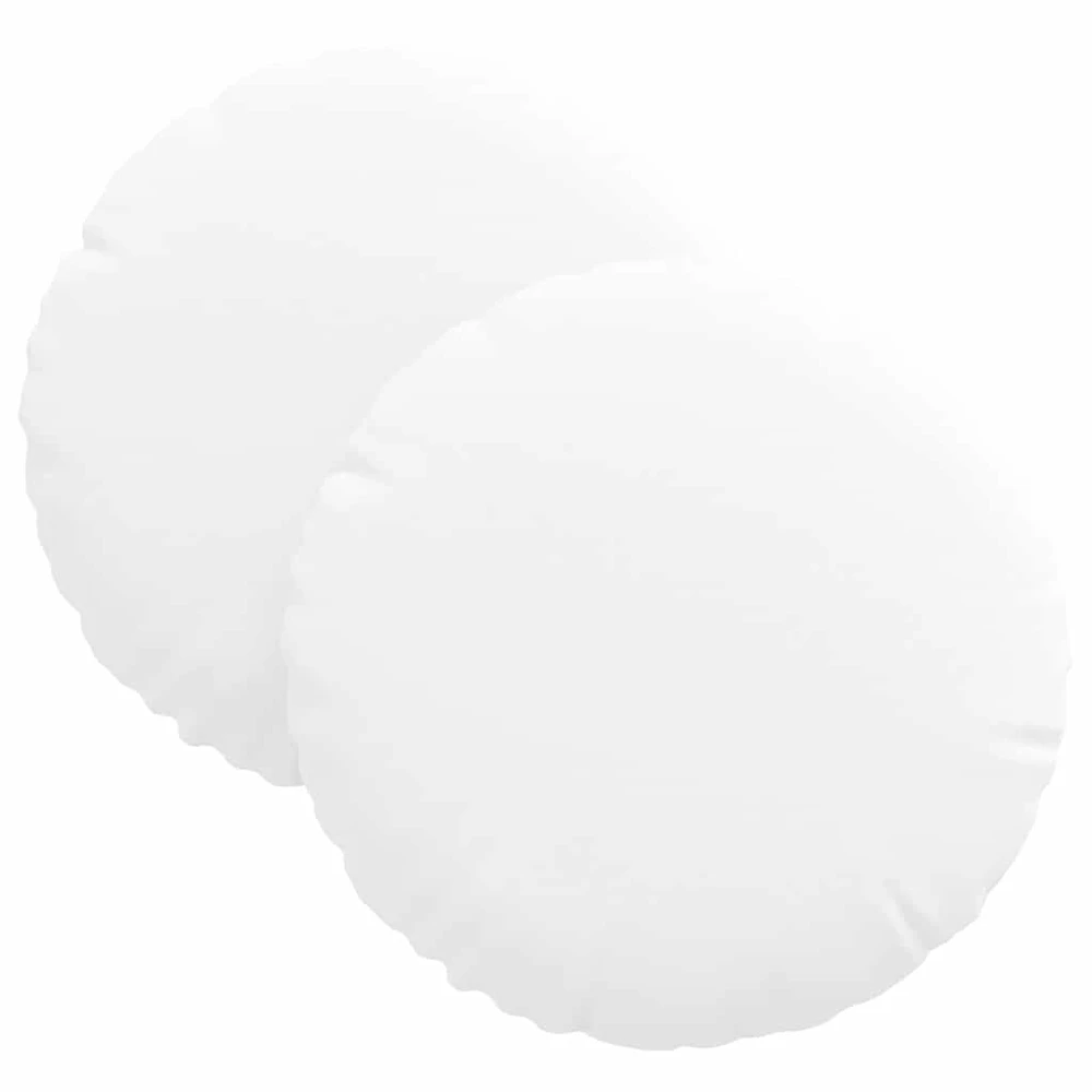 Sėdynių pagalvėlės 2 vnt. Audinys Balta Ø30 x 13 cm