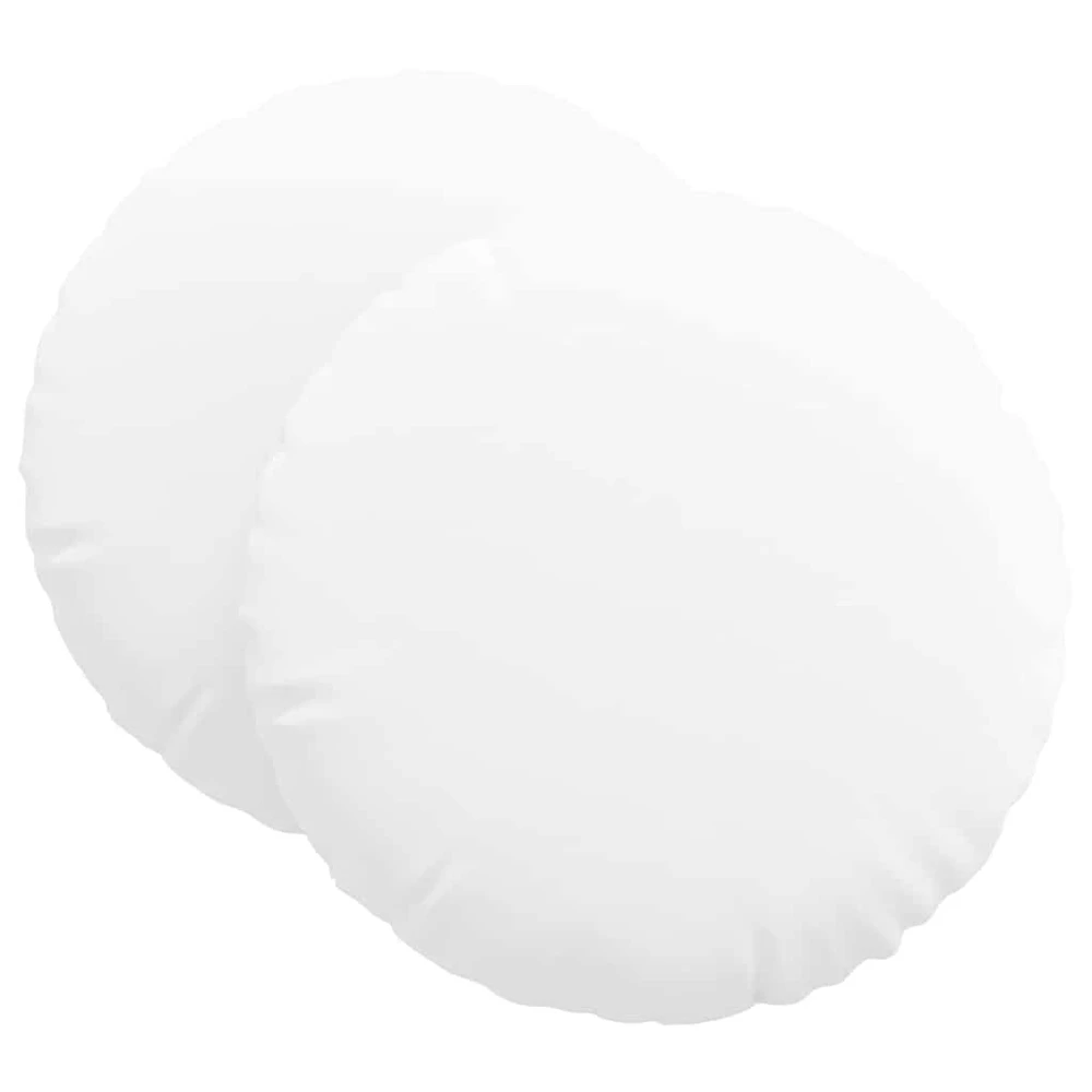 Sėdynių pagalvėlės 2 vnt. Audinys Balta Ø60 x 21 cm