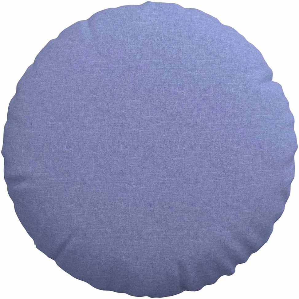 Sėdynių pagalvėlės 2 pcs Džinsinės mėlynos Ø60 x 21 cm audinys