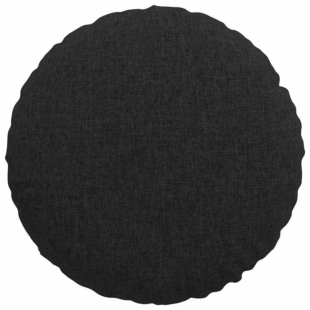 Sėdynių pagalvėlės 2 vnt. Audinys Juoda Ø40 x 13 cm