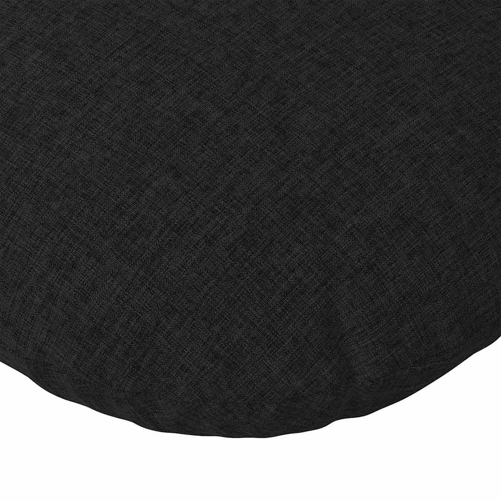 Sėdynių pagalvėlės 2 pcs Juoda Ø60 x 21 cm audinys