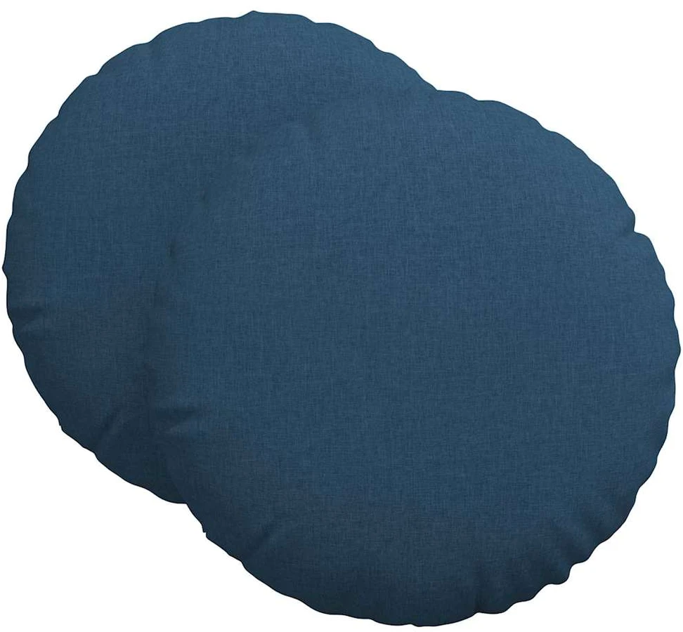 Sėdynių pagalvėlės 2 vnt. Audinys Mėlyna Ø60 x 21 cm