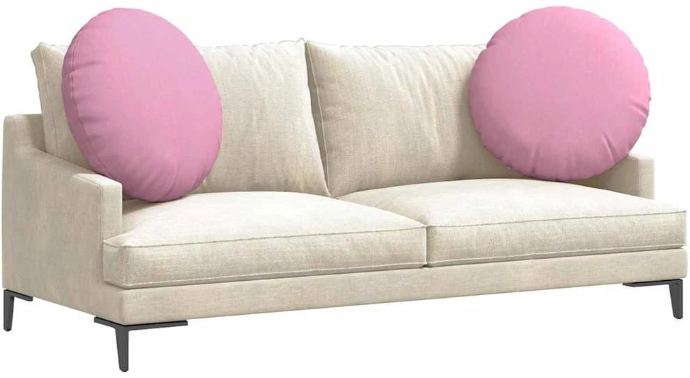 Sėdynių pagalvėlės 2 pcs Rožinė Ø60 x 21 cm audinys
