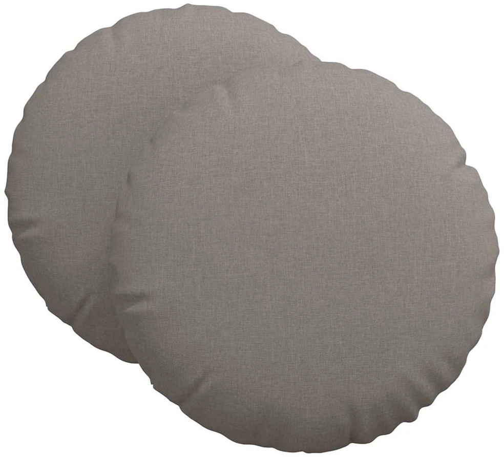 Sėdynių pagalvėlės 2 vnt. Audinys Taupe Ø60 x 21 cm