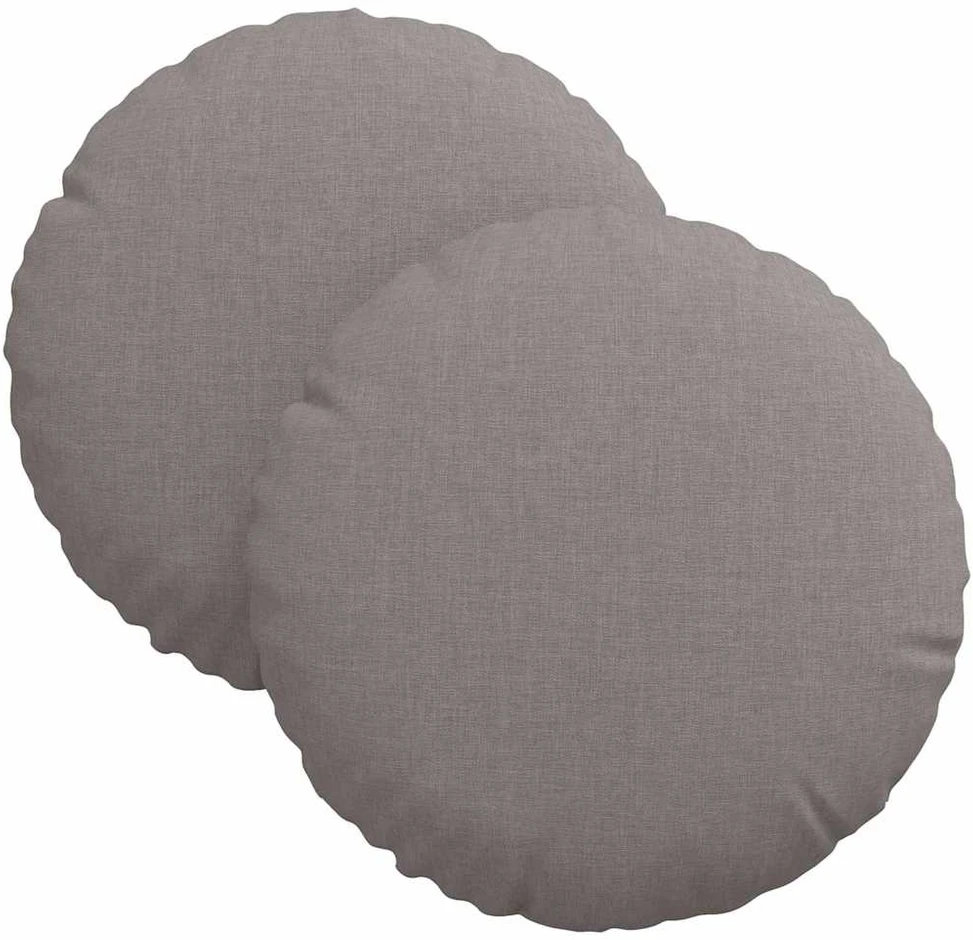 Sėdynių pagalvėlės 2 vnt. Audinys Taupe Ø30 x 13 cm