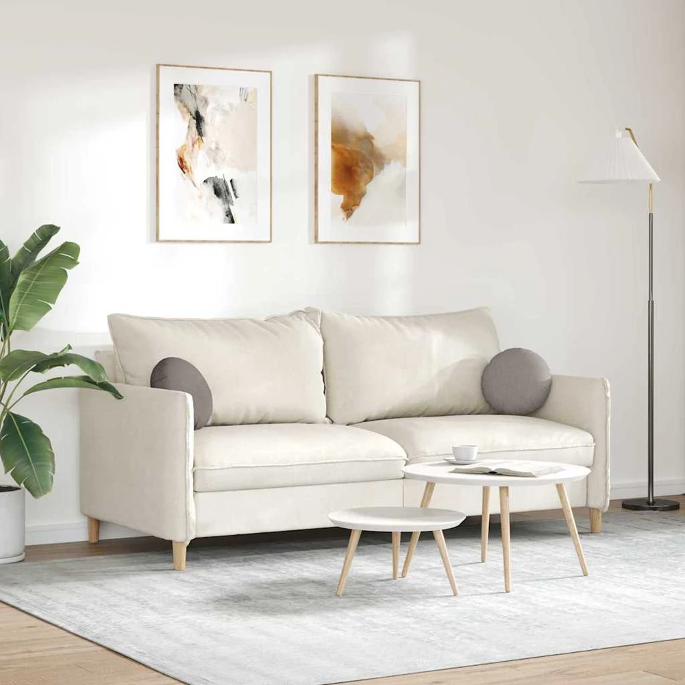 Sėdynių pagalvėlės 2 vnt. Audinys Taupe Ø30 x 13 cm