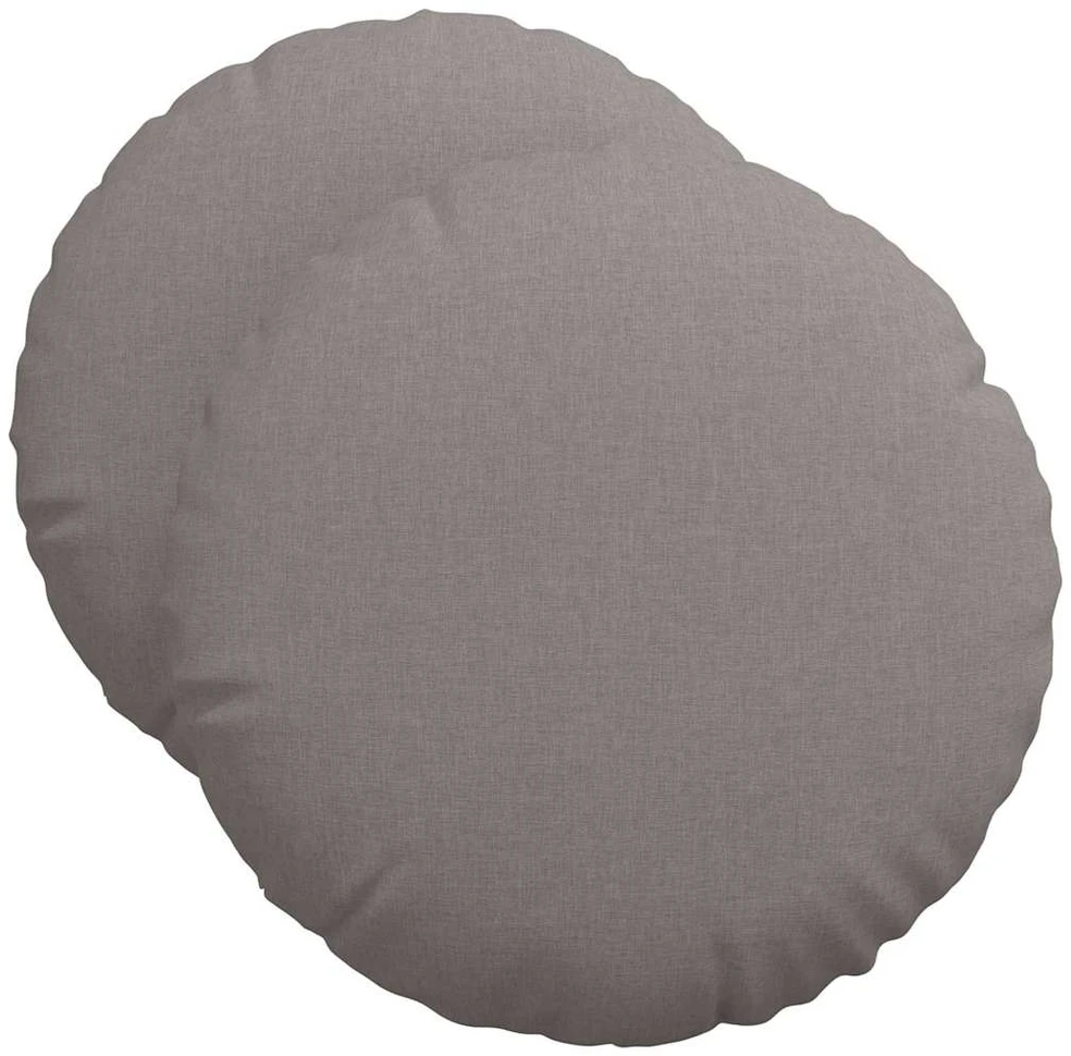 Sėdynių pagalvėlės 2 vnt. Audinys Taupe Ø50 x 19 cm