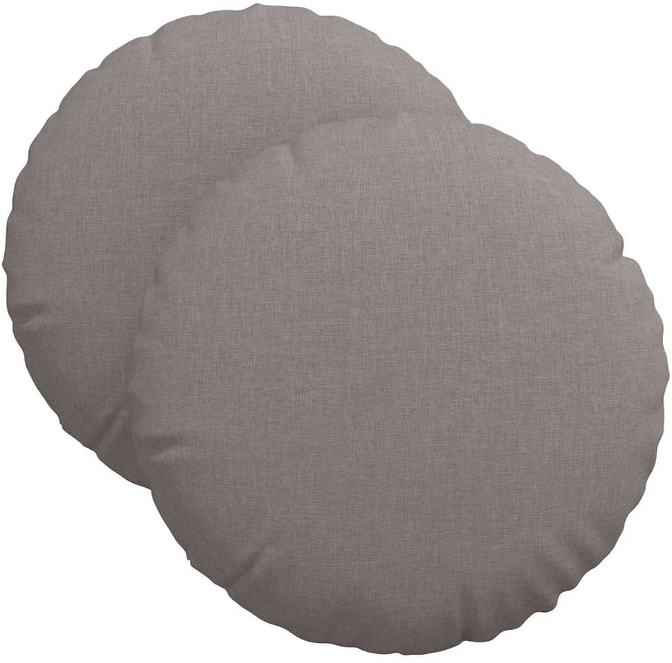 Sėdynių pagalvėlės 2 vnt. Audinys Taupe Ø40 x 13 cm