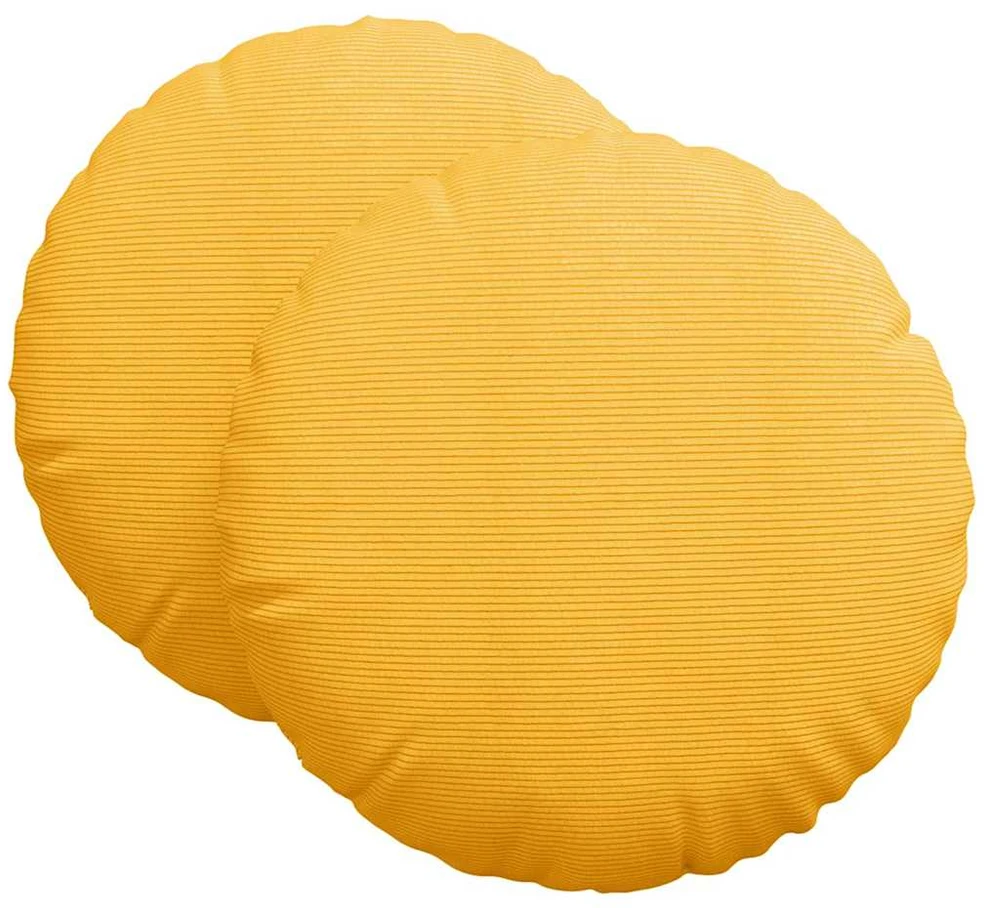 Sėdynių pagalvėlės 2 vnt. Kordūrinis audinys Šviesi geltona