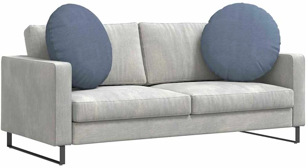 Sėdynių pagalvėlės 2 vnt. Kordūrinis audinys Mėlyna Ø 80 cm