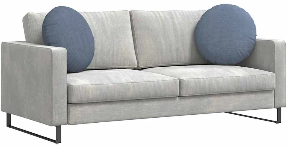 Sėdynių pagalvėlės 2 pcs Mėlyna Ø 50 cm Kordūrinis audinys