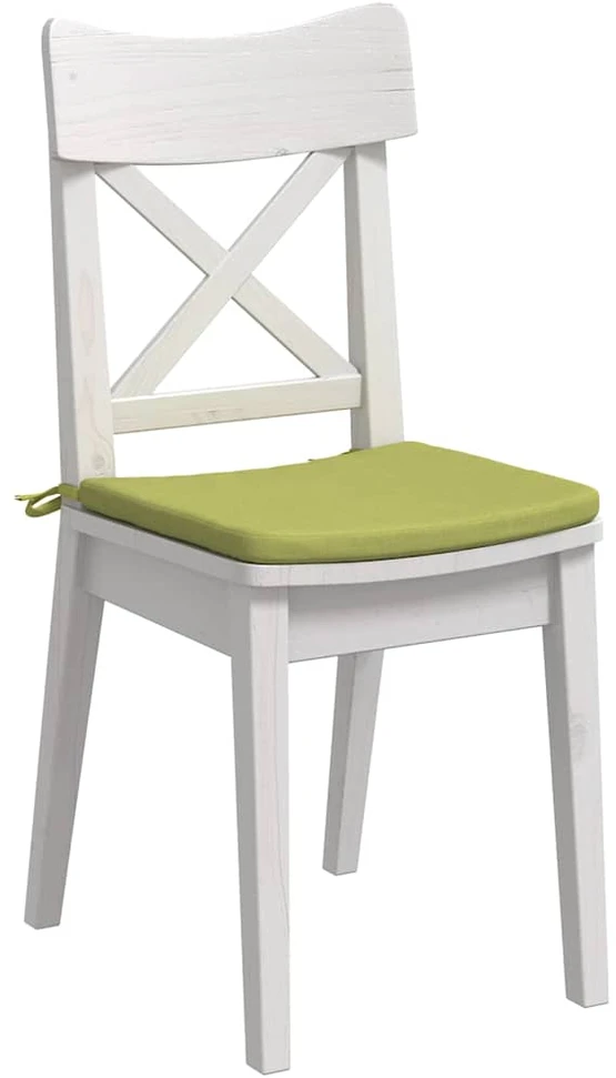 Sėdynių pagalvėlės 4 pcs Šviesiai žalia 40 x 40 x 3 cm audinys